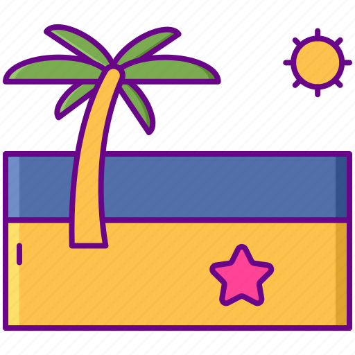 Sandy, beach, tropical, summer icon - Download on Iconfinder