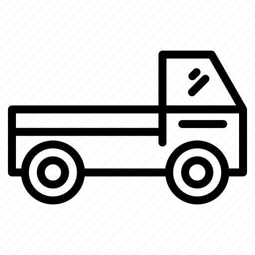Truck, flatbed, car, transportation, cargo, delivery, van icon - Download on Iconfinder