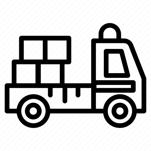 Truck, flatbed, car, transportation, cargo, delivery, transport icon - Download on Iconfinder