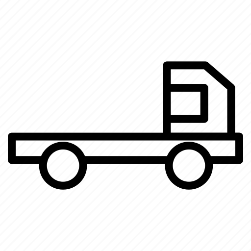 Truck, flatbed, car, shipping, vehicle, delivery icon - Download on Iconfinder