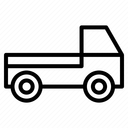 Truck, flatbed, car, shipping, vehicle, delivery, transport icon - Download on Iconfinder