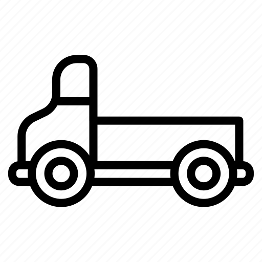 Truck, flatbed, vehicle, shipping, van, transport, logistics icon - Download on Iconfinder