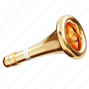 trumpet, music, instrument, sound, musical, orchestra, new year, gold, horn