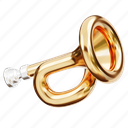 trumpet, music, instrument, sound, musical, horn, orchestra, new year, gold