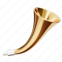 trumpet, music, instrument, sound, musical, horn, orchestra, new year, gold