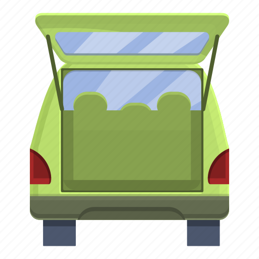Minivan, trunk, car icon - Download on Iconfinder