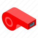 cartoon, isometric, music, red, silhouette, sport, whistle