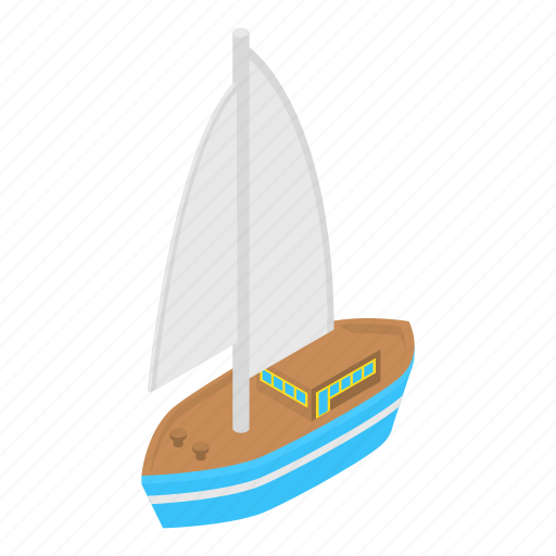 Cartoon, isometric, sea, ship, silhouette, turkish, water icon - Download on Iconfinder