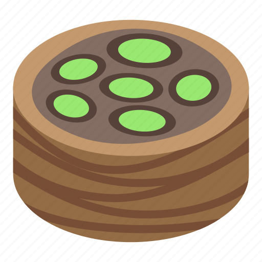 Baked, baklava, cartoon, chocolate, food, isometric, kitchen icon - Download on Iconfinder