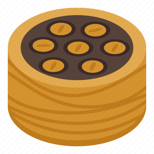 Baklava, cartoon, chocolate, food, isometric, tasty, texture icon - Download on Iconfinder