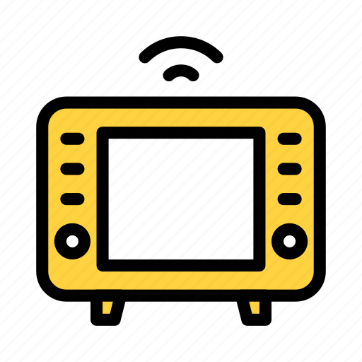 Tv, screen, wireless, media, broadcast icon - Download on Iconfinder