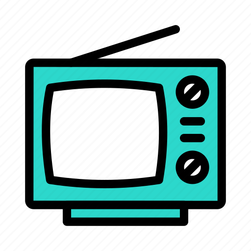 Television, retro, antenna, screen, display icon - Download on Iconfinder