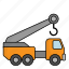 car, transportation, vehicle, crane 