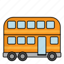 car, transportation, vehicle, double decker bus