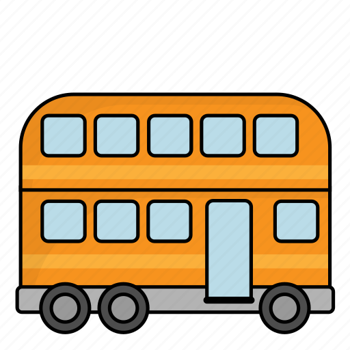 Car, transportation, vehicle, double decker bus icon - Download on Iconfinder