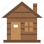 cabin, residential, house, home, property 