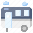 caravan, trailer, travel, camping, transportation