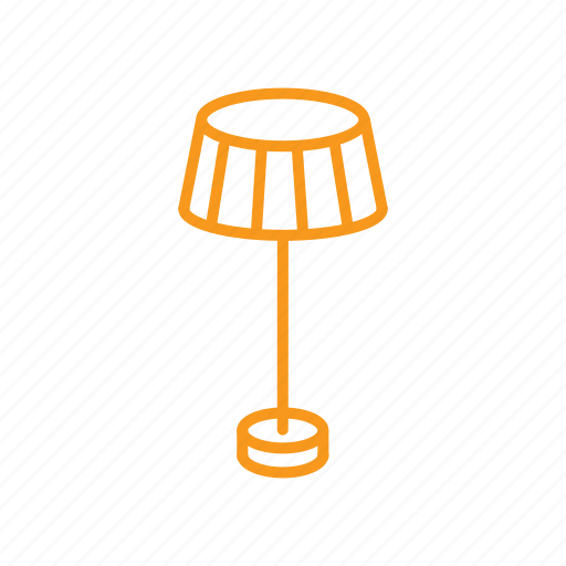Floor lamp, lamp, lampshade, lighting icon - Download on Iconfinder