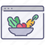 browser, food, healthy, interface, page, ui, website 