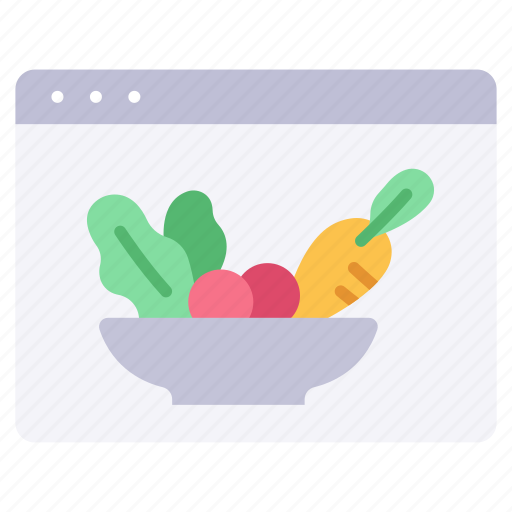 Browser, food, healthy, interface, page, ui, website icon - Download on Iconfinder