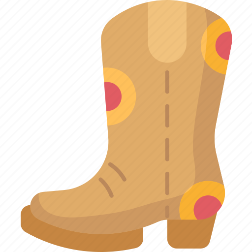 Boots, cowgirl, heels, cowboy, style icon - Download on Iconfinder