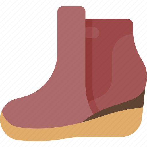 Boots, wedge, ankle, clothing, fashion icon - Download on Iconfinder