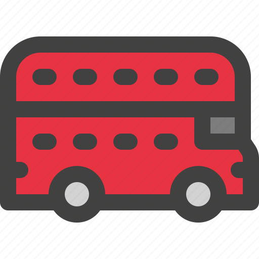 London, bus, double, decker, public, transportation, travel icon - Download on Iconfinder