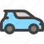 micro, car, mini, transportation, vehicle, automobile 