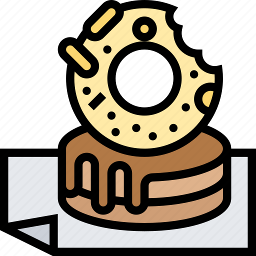 Donut, coconut, flaked, snack, sweet icon - Download on Iconfinder