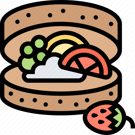 Donut, fruits, filled, cake, gourmet icon - Download on Iconfinder