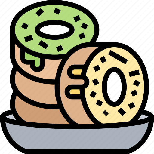 Donut, glazed, sugar, dessert, snack icon - Download on Iconfinder