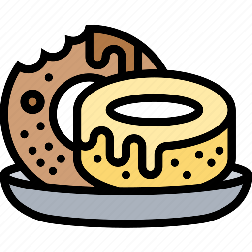 Donut, yeast, fried, bakery, fluffy icon - Download on Iconfinder