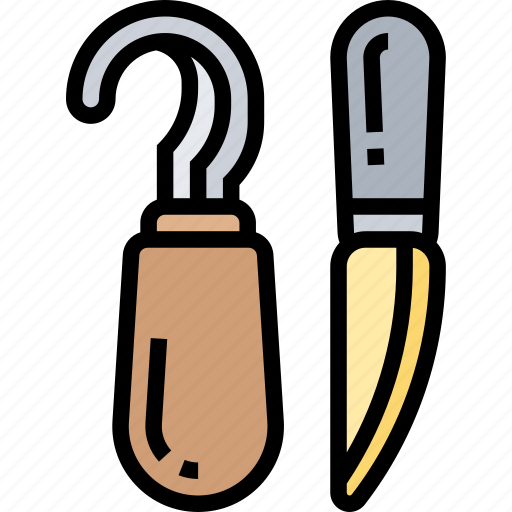 Carving, knife, hook, craft, tool icon - Download on Iconfinder