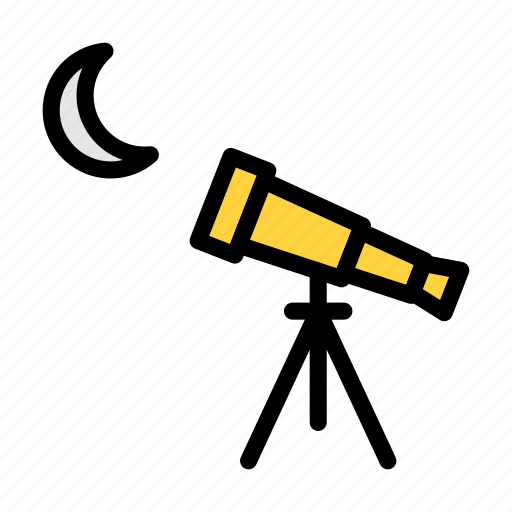 Moon, view, telescope, binocular, astrology icon - Download on Iconfinder