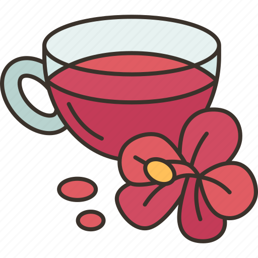 Carcade, tea, hibiscus, herbal, beverage icon - Download on Iconfinder