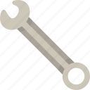 wrench, combination, spanner, hardware, mechanic