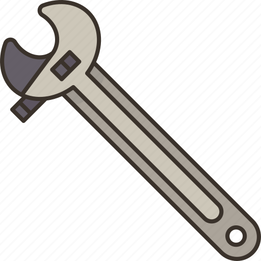 Wrench, adjustable, spanner, construction, hardware icon - Download on Iconfinder