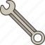 wrench, combination, spanner, hardware, mechanic 