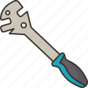 wrench, pedal, remove, bike, tool