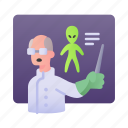 scientist, alien, science, fiction, teaching