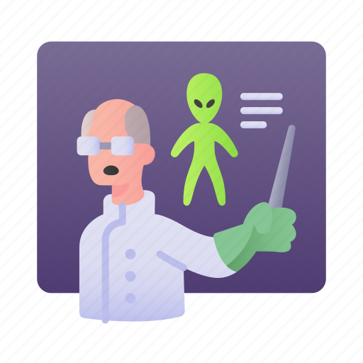 Scientist, alien, science, fiction, teaching icon - Download on Iconfinder