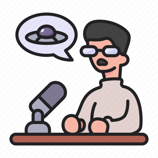 Announcer, radio, alien, ufo icon - Download on Iconfinder