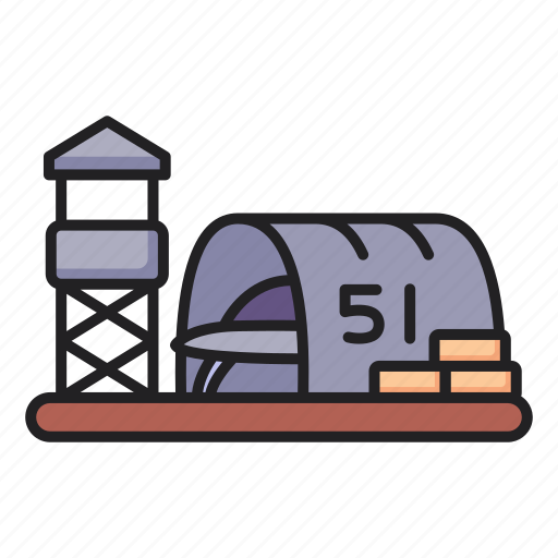 Area, ufo, base, military icon - Download on Iconfinder