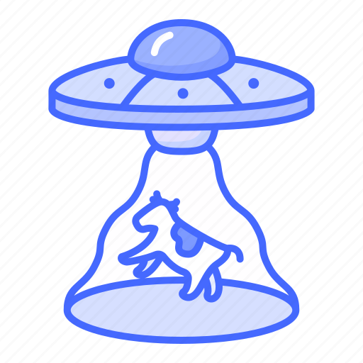 Abduction, ufo, alien, cow icon - Download on Iconfinder