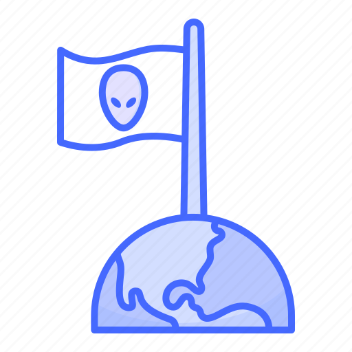 Flag, alien, earth, conquest icon - Download on Iconfinder
