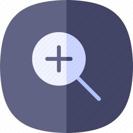 Magnifying, glass, camera, with, zoom, in, loupe icon - Download on Iconfinder
