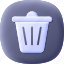 delete, trash, can, garbage, uninstall, rubbish, button, ui 