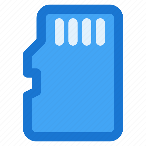 Micro, sd, sd-card, memory-card, storage, device, data icon - Download on Iconfinder