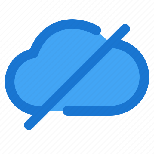 Offline, disconnected, turn-off, disabled, off, cloud icon - Download on Iconfinder