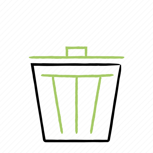 Can, hand-drawn, rubbish, trash icon - Download on Iconfinder
